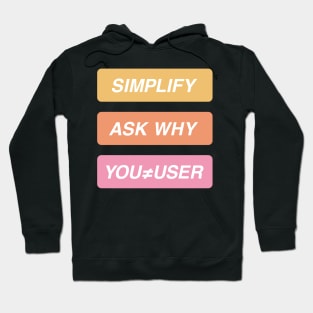 Simplify ask why you are not the user Hoodie